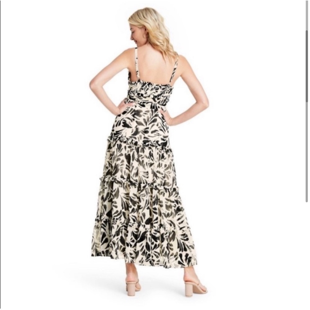 Alexis For Target Black & White Maxi Dress Sz Xl Gem
